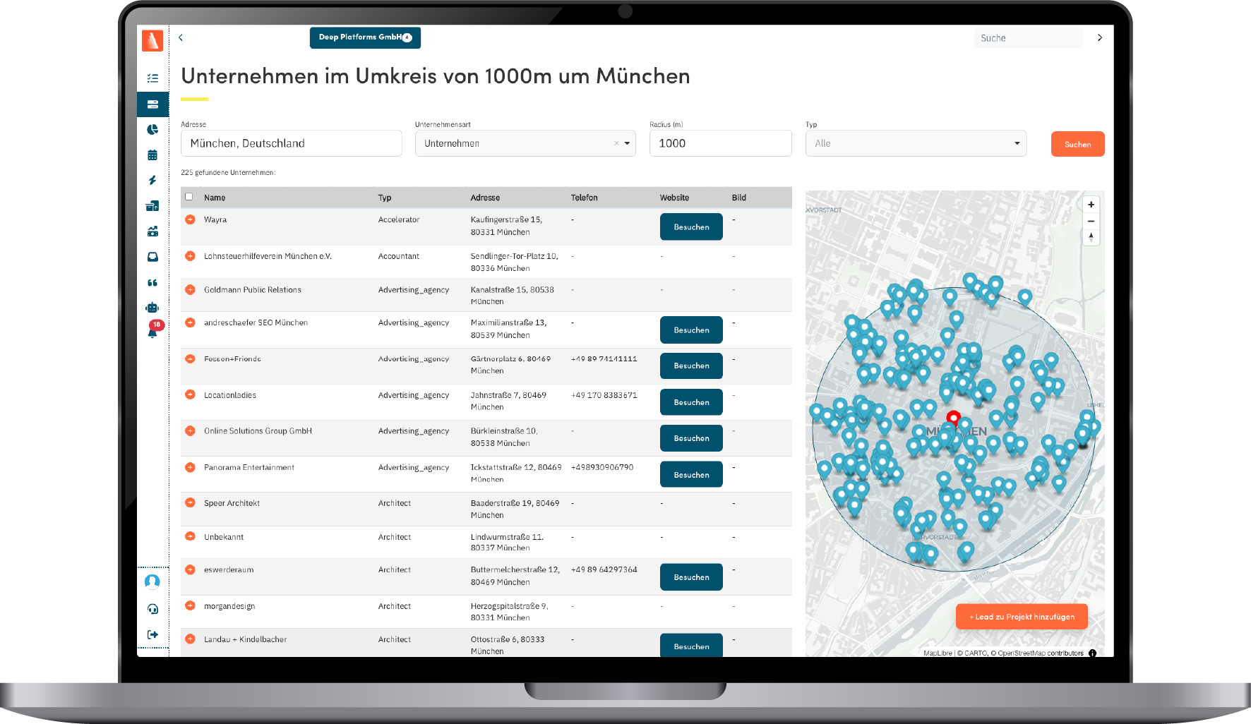 Acvire Sales CRM Screenshot 1
