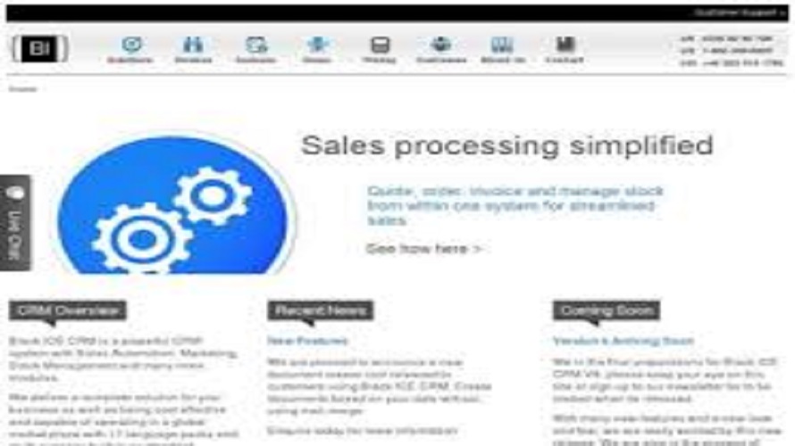 Black Ice CRM Screenshot 1