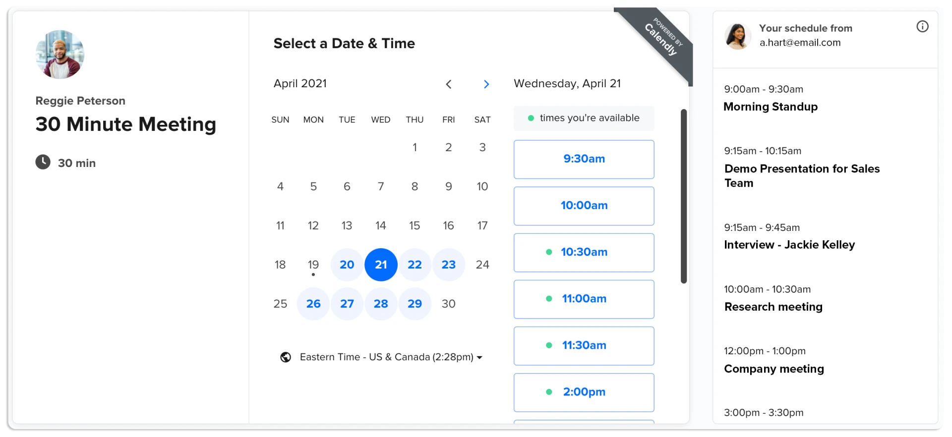 Calendly Screenshot 1