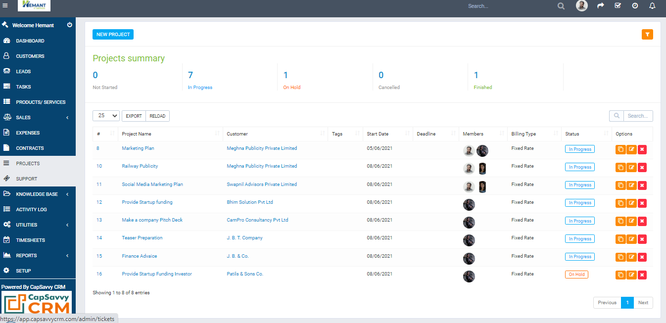 CapSavvy CRM Screenshot 3