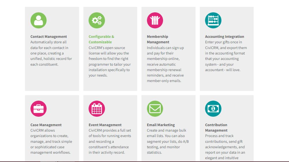 CiviCRM Screenshot 1