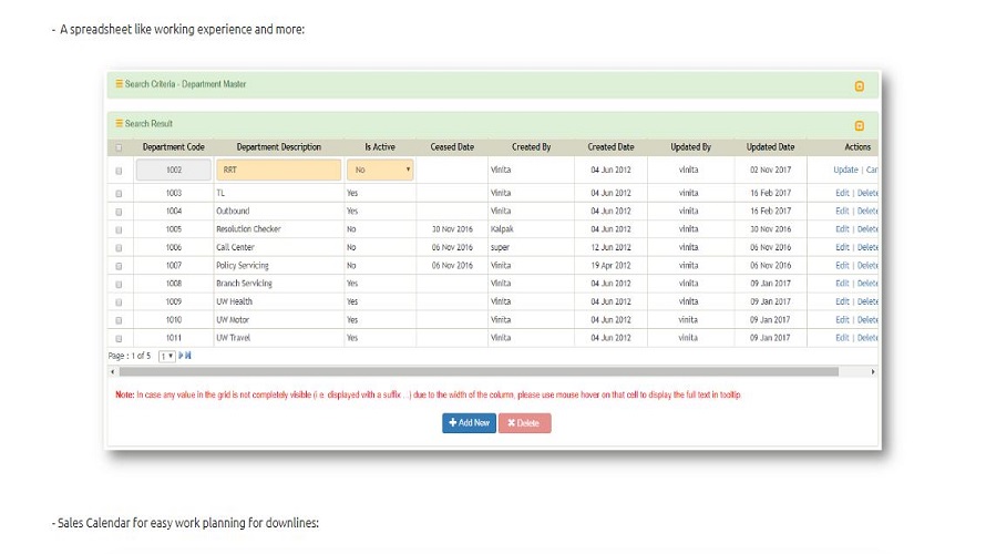 commBRIDGE CRM Screenshot 2