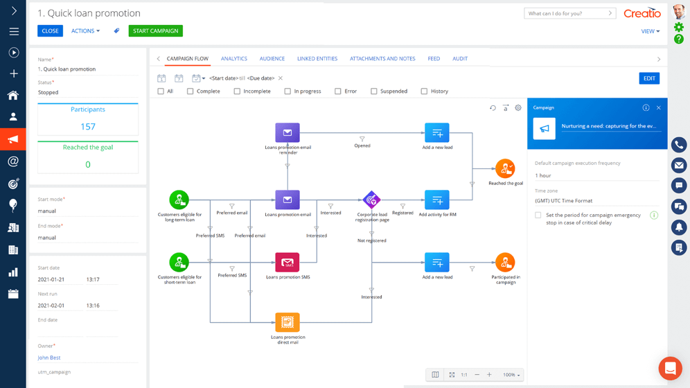 Creatio CRM Screenshot 2