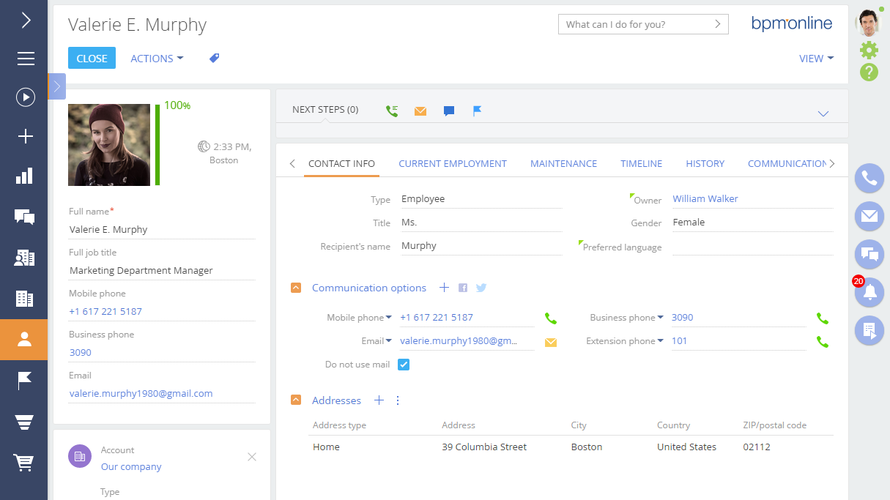 CRM Creatio Screenshot 3