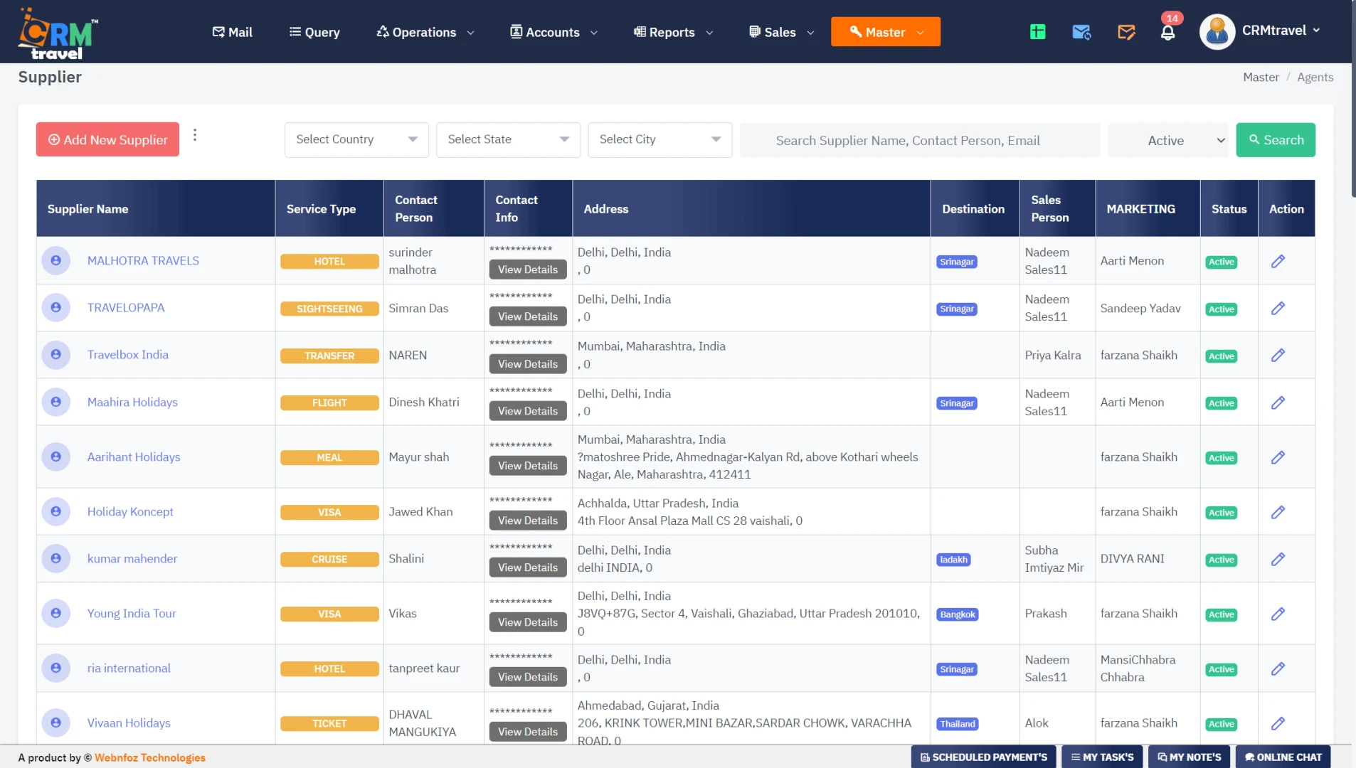 CRMtravel Screenshot 1