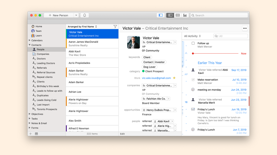 Daylite Screenshot 7