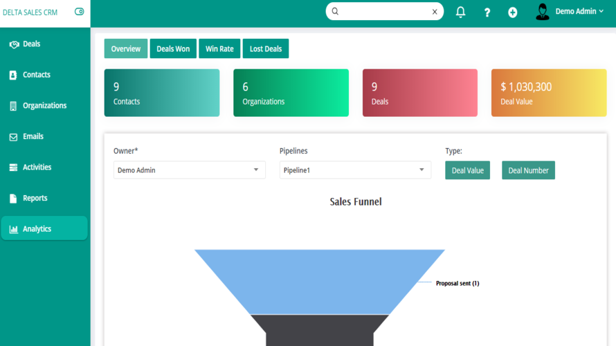 Delta Sales CRM Screenshot 3