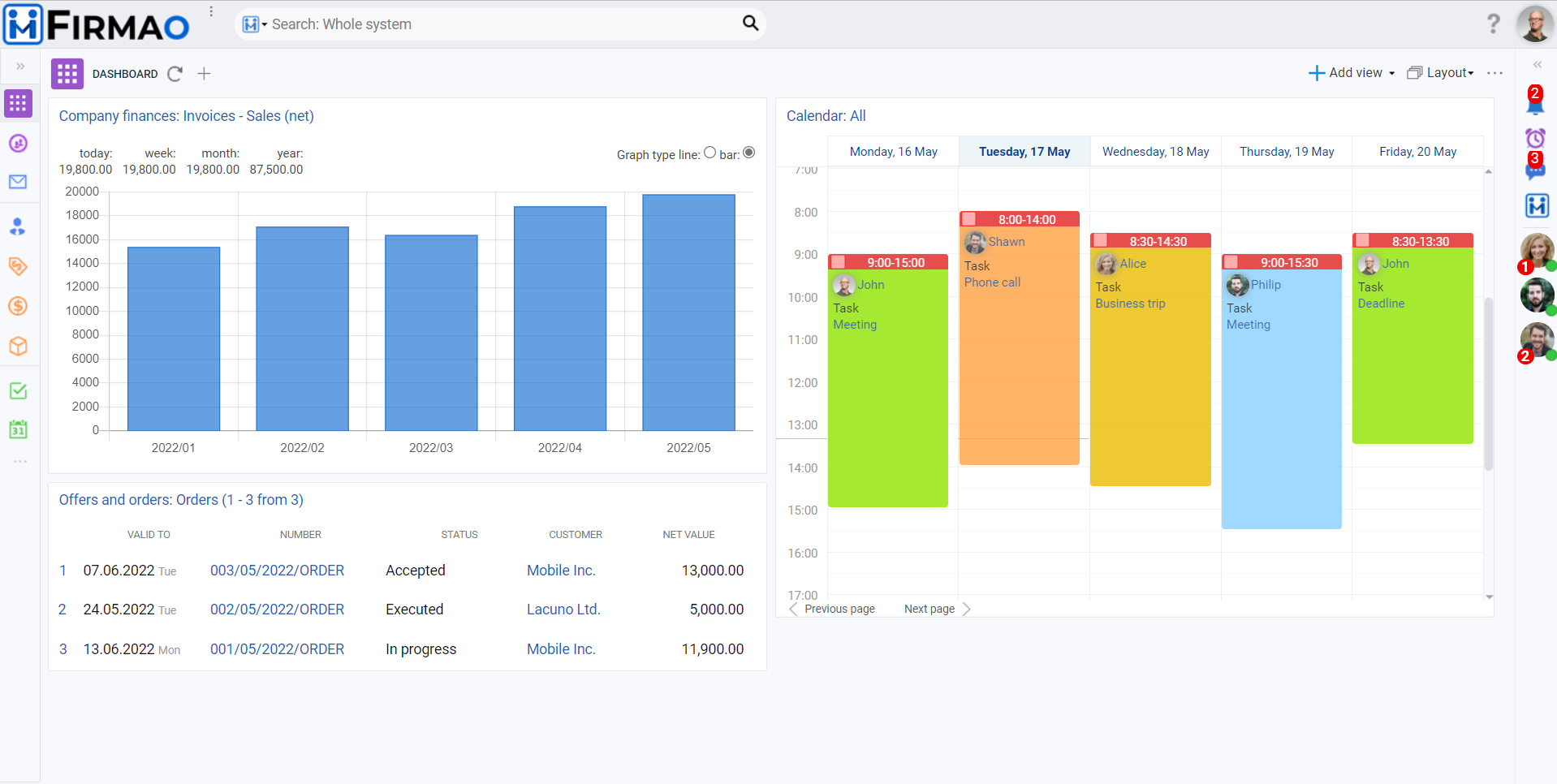 Firmao CRM Screenshot 1