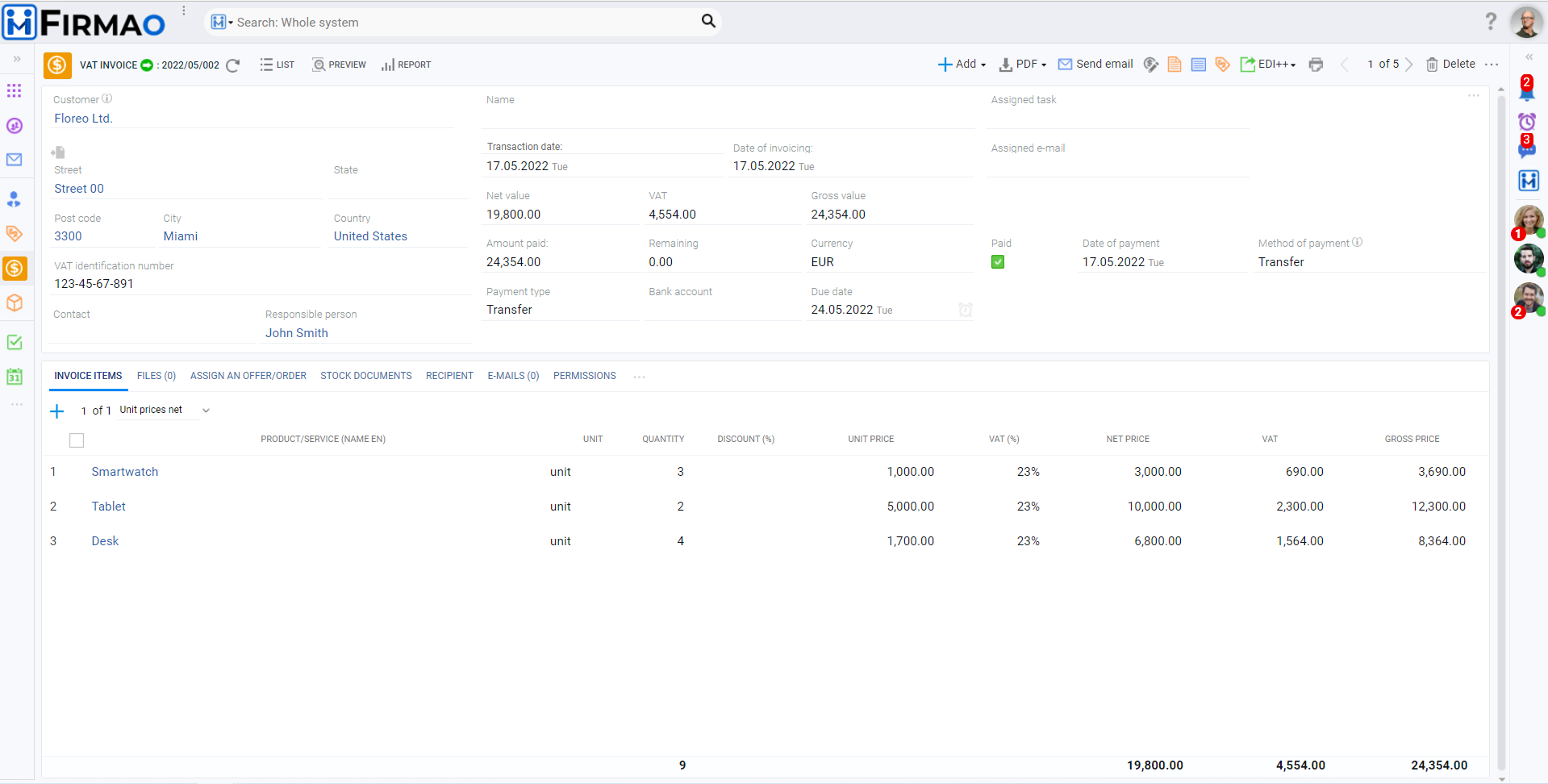 Firmao CRM Screenshot 4