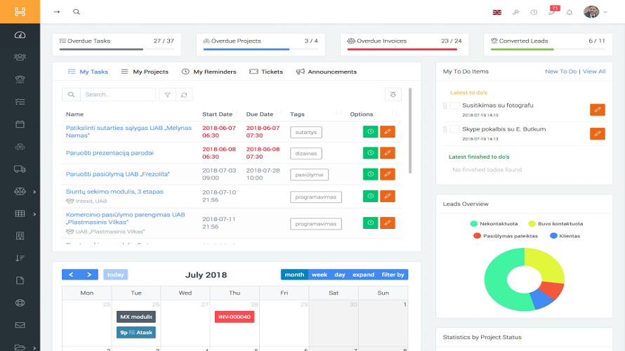 Hanna CRM Screenshot 1