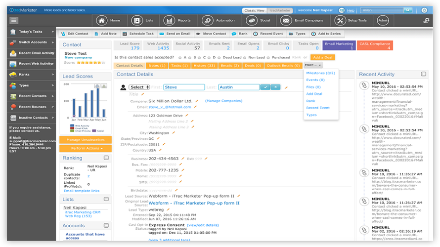 itracMarketer Screenshot 1