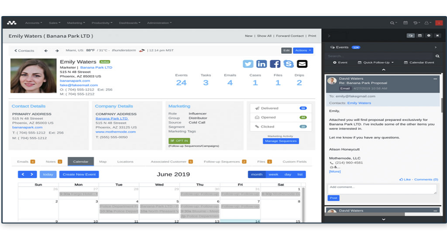 Mothernode CRM Screenshot 1