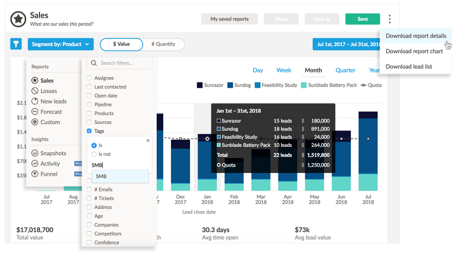 Nutshell CRM Screenshot 1