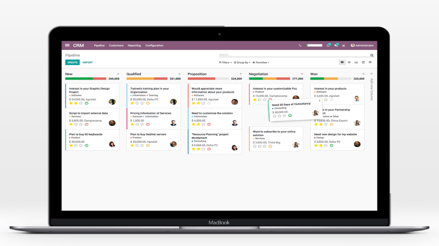 Odoo CRM Screenshot 1