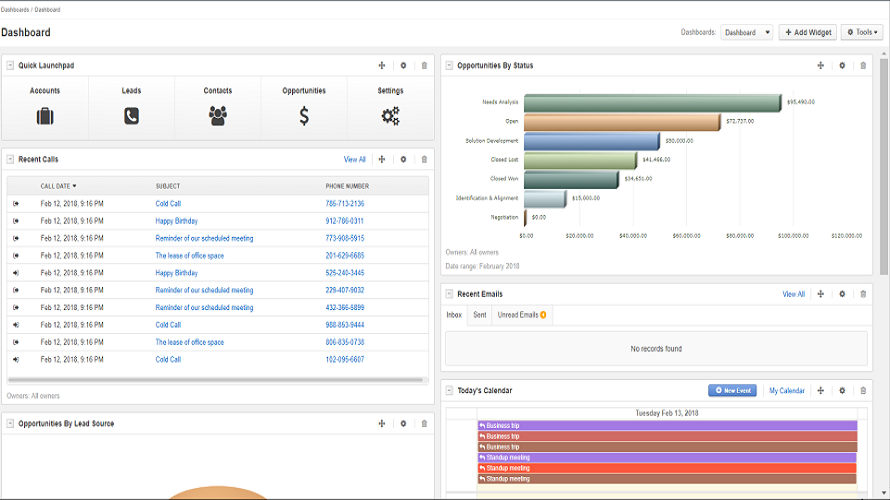 OroCRM Screenshot 2