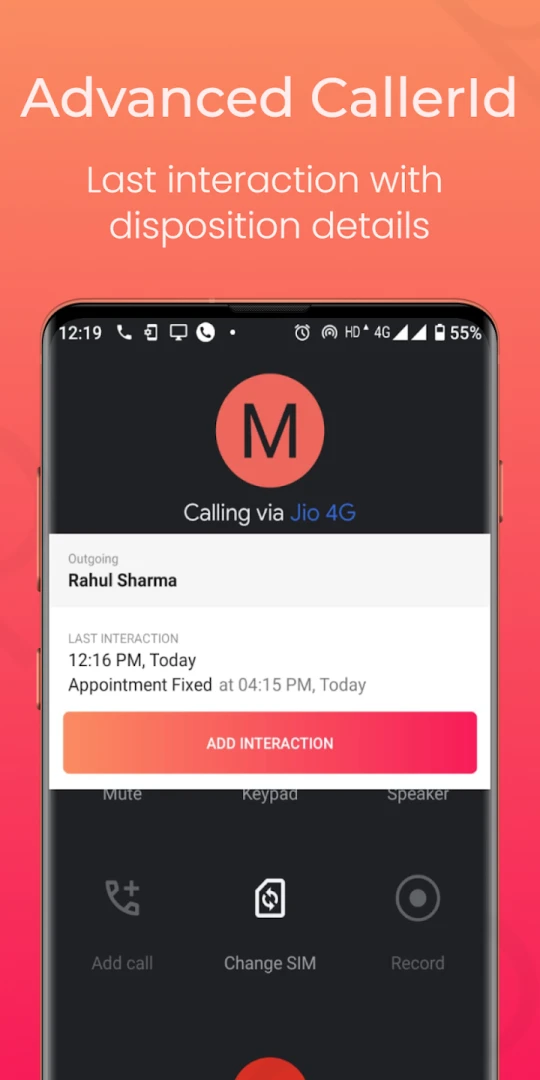 Runo Call Management CRM Screenshot 1