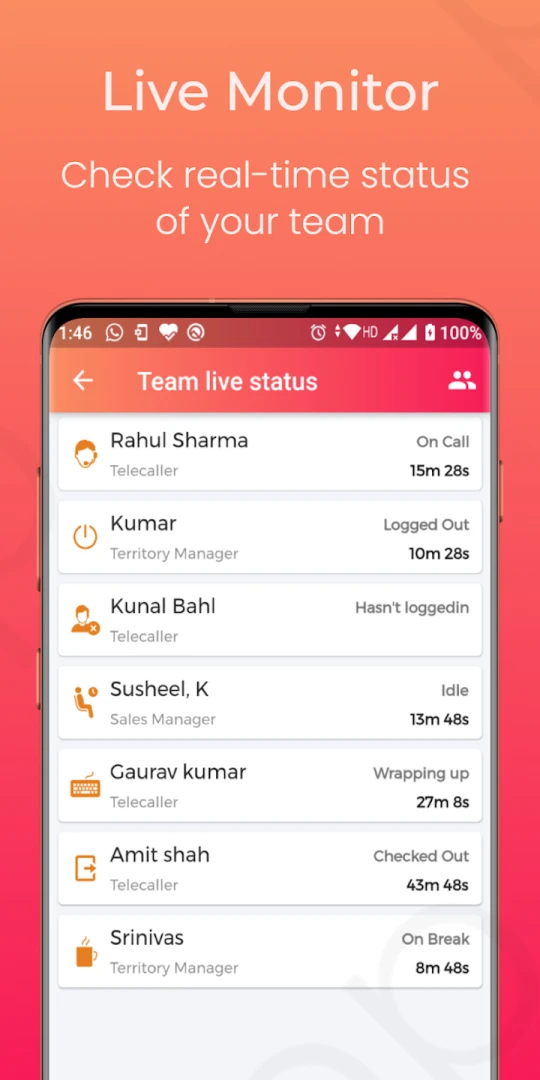 Runo Call Management CRM Screenshot 2