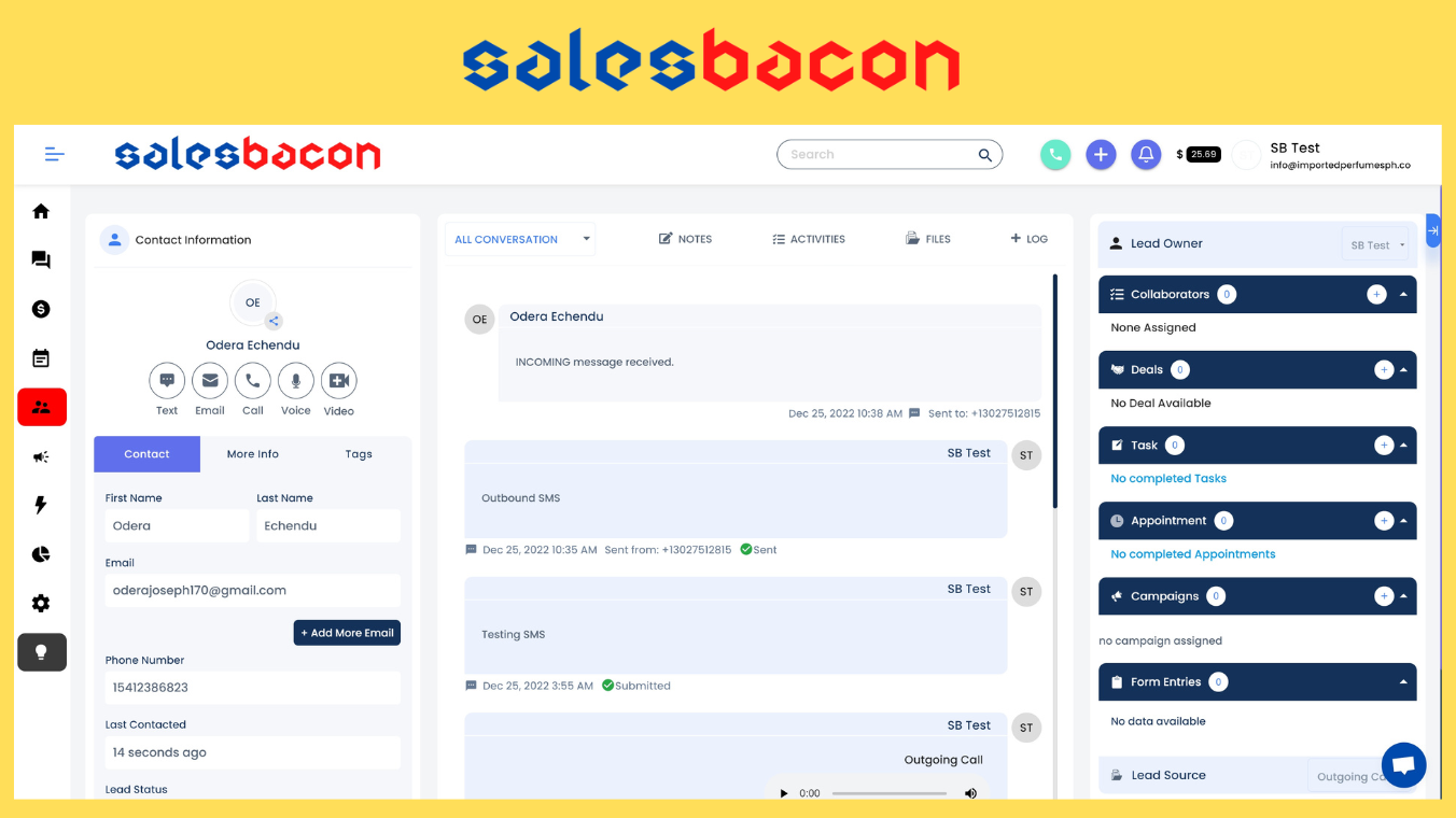 Sales Bacon Screenshot 2