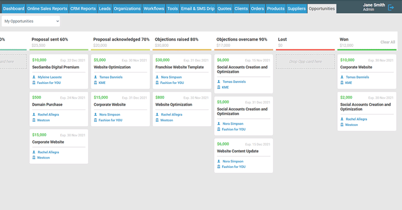 SeoToaster CRM Ultimate Screenshot 1