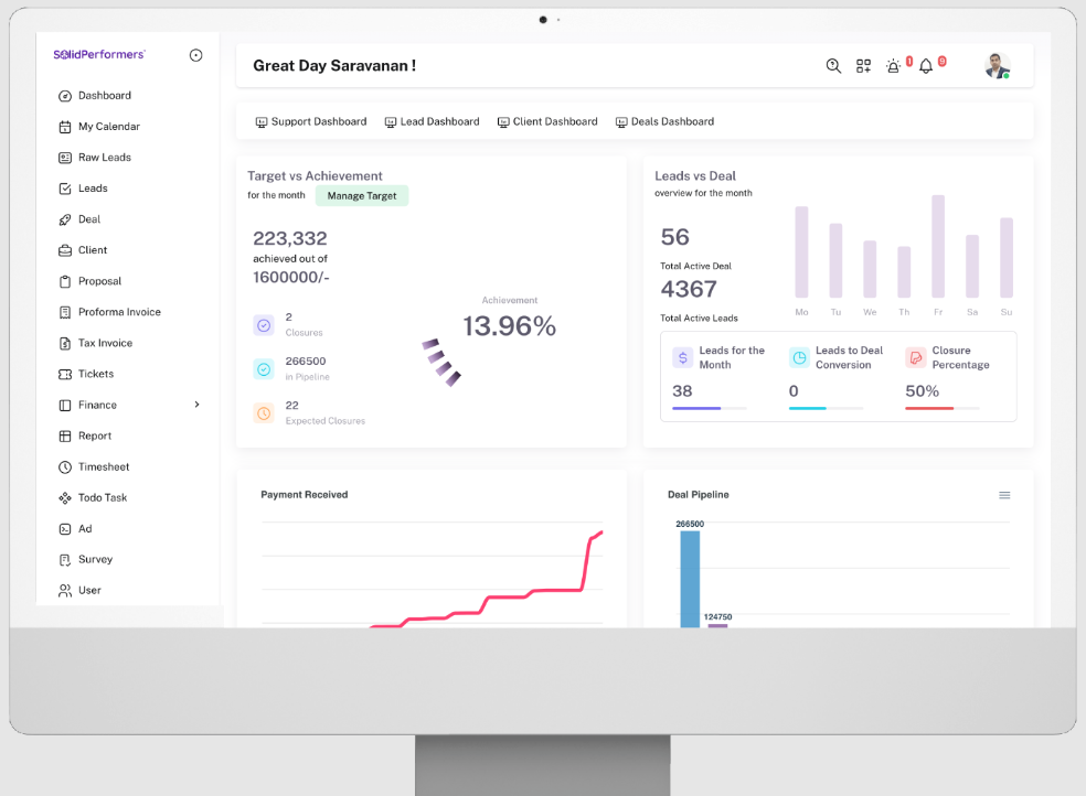 Solid Performers CRM Screenshot 1