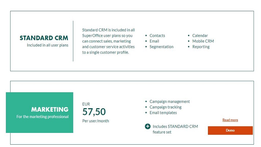 SuperOffice CRM Screenshot 1