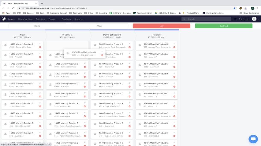 Teamwork CRM Screenshot 1