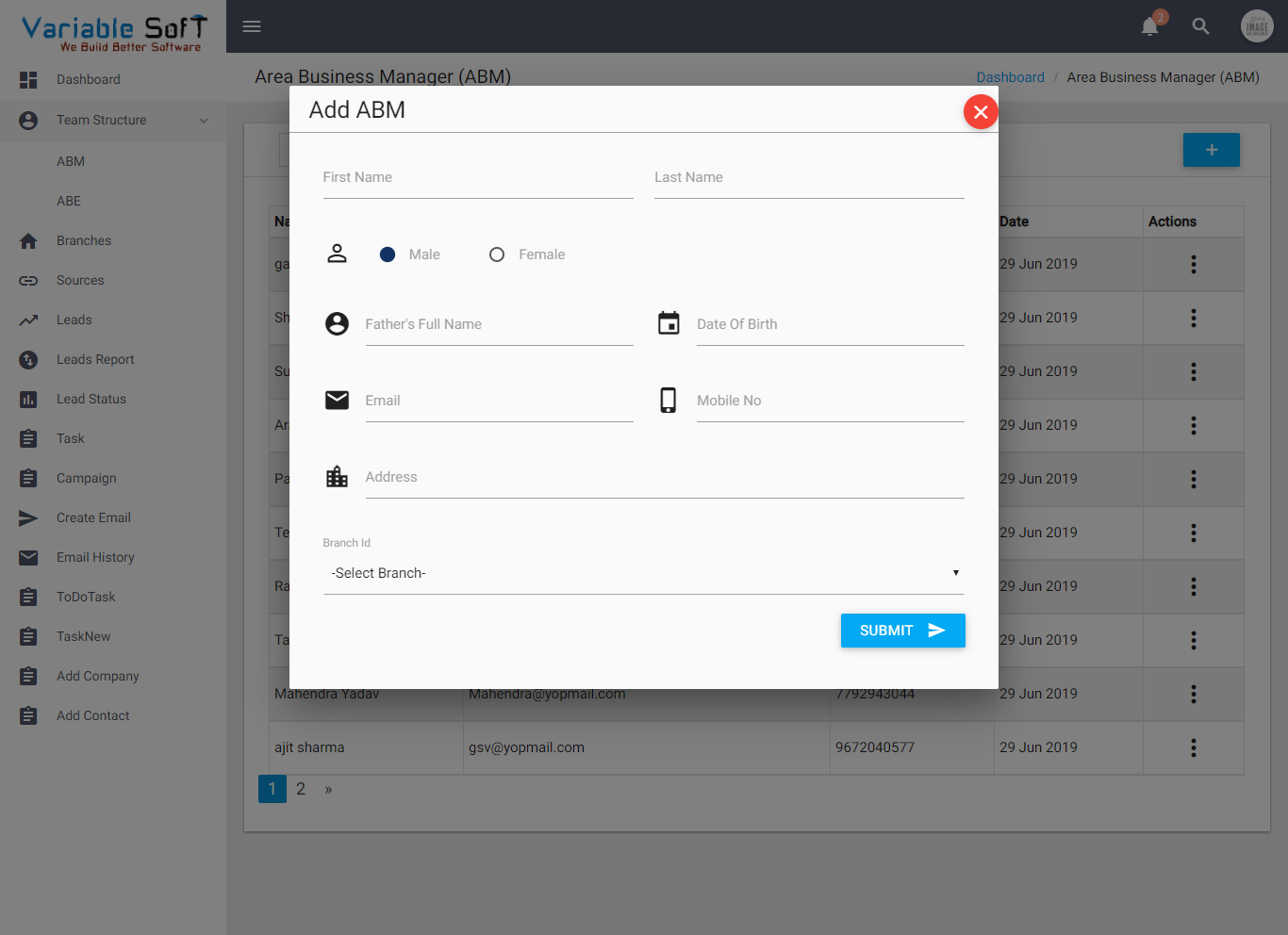 VS CRM Screenshot 2