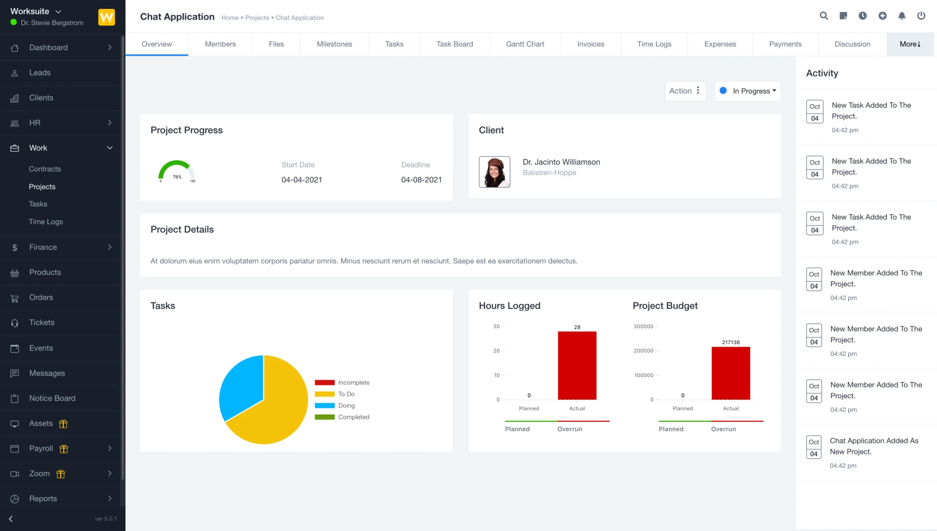 Worksuite Screenshot 2